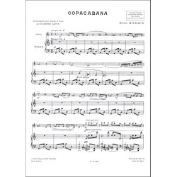 Saudades Do Brazil N 2 Copacabana : Pour Violon & Piano